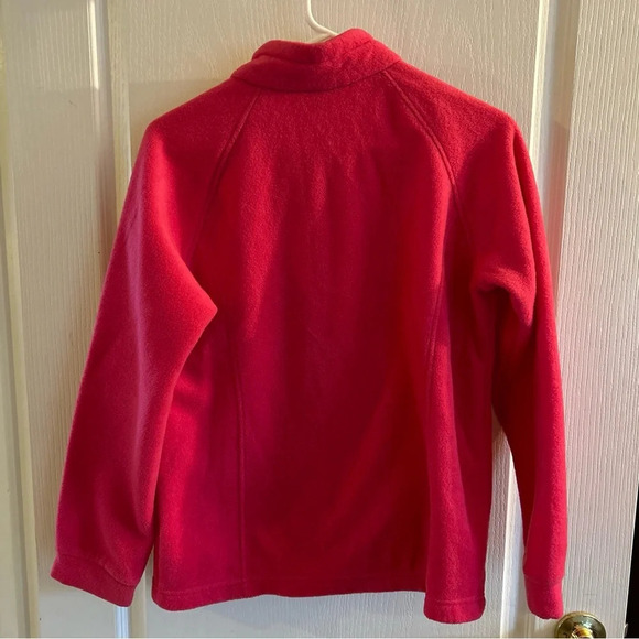 Columbia Girls XL 18/20 Pink Fleece Zip Up Jacket EUC - Picture 6 of 6